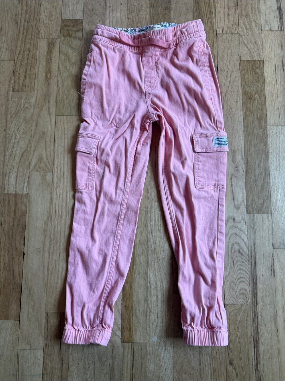 Levi’s Girls' Pink Cargo Jogger Pants - Soft Elastic Waist